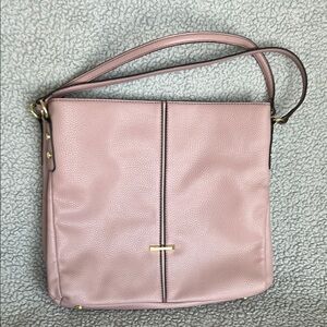 Anne Klaine Elegant Pink‎ Leather Shoulder Bag